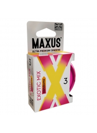 Ароматизированные презервативы Maxus Exotic Mix - 3 шт. - Maxus - купить с доставкой #SOTBIT_REGIONS_UF_V_REGION_NAME#