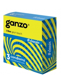 Классические презервативы с обильной смазкой Ganzo Classic - 3 шт. - Ganzo - купить с доставкой в Москве