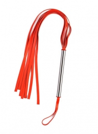 Красная плеть с металлической ручкой - Sitabella - купить с доставкой в Москве