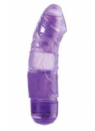 Фиолетовый вибромассажёр JELLY JOY 6INCH 10 RHYTHMS - 15 см. - Dream Toys