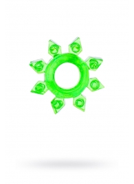 Зеленое эрекционное кольцо-звезда - Toyfa Basic - в Москве купить с доставкой