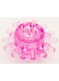 Розовое гелевое эрекционное кольцо с шипиками - Toyfa Basic - #SOTBIT_REGIONS_UF_V_REGION_NAME# купить с доставкой