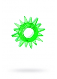Зеленое эрекционное кольцо-солнце - Toyfa Basic - в Москве купить с доставкой