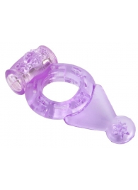 Фиолетовое виброкольцо с хвостом - Toyfa Basic - #SOTBIT_REGIONS_UF_V_REGION_NAME# купить с доставкой