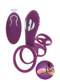 Фиолетовая эрекционная вибронасадка Halo Halo C-Ring Sleeve - Toy Joy - в Москве купить с доставкой