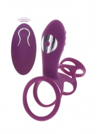 Фиолетовая эрекционная вибронасадка Halo Halo C-Ring Sleeve - Toy Joy - в Москве купить с доставкой