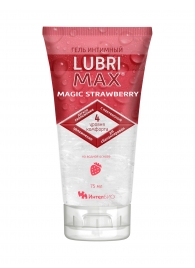 Интимный гель-смазка на водной основе Lubrimax Magic Strawberry - 75 мл. - ИнтелБИО - купить с доставкой #SOTBIT_REGIONS_UF_V_REGION_NAME#