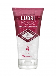 Интимный гель-смазка на водной основе Lubrimax Magic Cherry - 75 мл. - ИнтелБИО - купить с доставкой в Москве