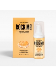 Жидкий вибратор Nuei Rock Me! с ароматом печенья и сливок - 20 мл. - Nuei cosmetics - купить с доставкой в Москве