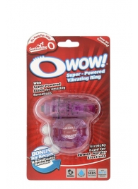 Фиолетовое эрекционное виброкольцо OWOW PURPLE - Screaming O - в Москве купить с доставкой