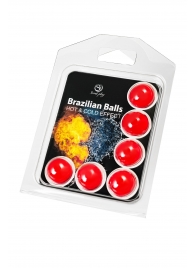 Набор из 6 шариков с массажным маслом Brazilian Balls с охлаждающим и разогревающим эффектом - Secret Play - купить с доставкой #SOTBIT_REGIONS_UF_V_REGION_NAME#