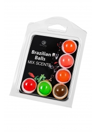 Набор из 6 шариков с ароматизированными массажными маслами Brazilian Balls - Secret Play - купить с доставкой #SOTBIT_REGIONS_UF_V_REGION_NAME#