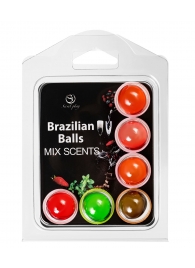 Набор из 6 шариков с ароматизированными массажными маслами Brazilian Balls - Secret Play - купить с доставкой #SOTBIT_REGIONS_UF_V_REGION_NAME#