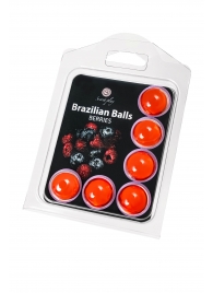 Набор из 6 шариков с массажным маслом Brazilian Balls с ароматом ягод - Secret Play - купить с доставкой #SOTBIT_REGIONS_UF_V_REGION_NAME#