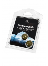 Набор из 2 шариков с массажным маслом Brazilian Balls с ледяным эффектом - Secret Play - купить с доставкой #SOTBIT_REGIONS_UF_V_REGION_NAME#