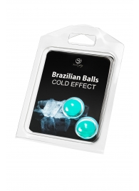 Набор из 2 шариков с массажным маслом Brazilian Balls с охлаждающим эффектом - Secret Play - купить с доставкой #SOTBIT_REGIONS_UF_V_REGION_NAME#