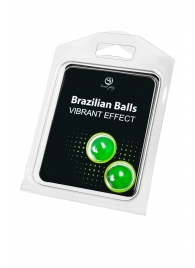 Набор из 2 шариков с массажным маслом Brazilian Balls с эффектом вибрации - Secret Play - купить с доставкой #SOTBIT_REGIONS_UF_V_REGION_NAME#