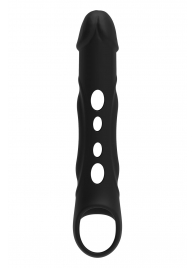 Черная насадка-удлинитель Vibrating Extender With Remote с вибрацией - Dream Toys - в Москве купить с доставкой