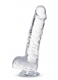 Прозрачный фаллоимитатор 6 Inch Crystalline Dildo - 15,2 см. - Blush Novelties