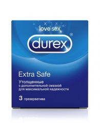 Утолщённые презервативы Durex Extra Safe - 3 шт. - Durex - купить с доставкой #SOTBIT_REGIONS_UF_V_REGION_NAME#