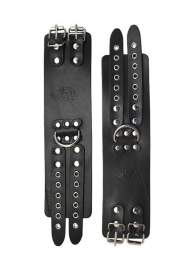 Широкие черные кожаные наручники без подкладки - Подиум - купить с доставкой #SOTBIT_REGIONS_UF_V_REGION_NAME#