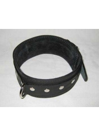 Кожаный ошейник чёрного цвета с кольцом для поводка - Подиум - купить с доставкой #SOTBIT_REGIONS_UF_V_REGION_NAME#
