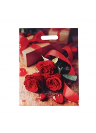 Пакет с принтом в виде роз (31х40 см) - Сима-Ленд - купить с доставкой в Москве