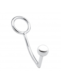 Кольцо на пенис с анальным стимулятором Stainless Steel Anal Hook   Cock Ring - BlueLine - в Москве купить с доставкой