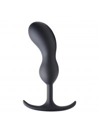 Черный массажер простаты с утяжелителями Premium Silicone Weighted Prostate Plug Large - 18,8 см. - XR Brands - #SOTBIT_REGIONS_UF_V_REGION_NAME# купить с доставкой