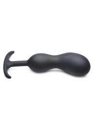 Черный массажер простаты с утяжелителями Premium Silicone Weighted Prostate Plug XL - 20,8 см. - XR Brands - #SOTBIT_REGIONS_UF_V_REGION_NAME# купить с доставкой