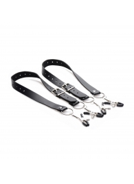 Ремни с зажимами для половых губ Spread Labia Spreader Straps with Clamps - XR Brands - купить с доставкой в Москве