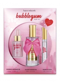 Набор средств для массажа и ласк Bubblegum Play Kit - Bijoux Indiscrets - купить с доставкой в Москве