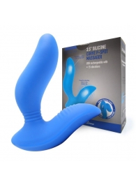 Синий вибромассажер простаты 3,5’’ Curve P-spot Massager - 12 см. - Erokay - #SOTBIT_REGIONS_UF_V_REGION_NAME# купить с доставкой