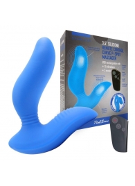 Синий вибромассажер простаты 3,5’’ Remote Control Curve P-spot Massager - 12 см. - Erokay - #SOTBIT_REGIONS_UF_V_REGION_NAME# купить с доставкой