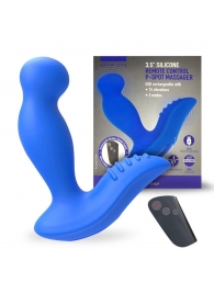 Синий вибромассажер простаты 3,5’’ Remote Control P-spot Massager - 12,5 см. - Erokay - #SOTBIT_REGIONS_UF_V_REGION_NAME# купить с доставкой