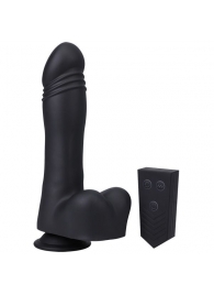 Черная мини-машина на присоске Piston Thruster - Doc Johnson - купить с доставкой в Москве