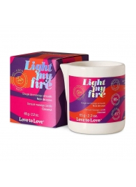 Массажная свеча Light My Fire Coconut с ароматом кокоса - 65 гр. - Love to Love - купить с доставкой #SOTBIT_REGIONS_UF_V_REGION_NAME#