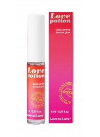 Возбуждающий блеск для губ Love Potion - 8 мл. - Love to Love - купить с доставкой в Москве