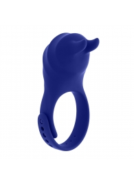 Синее эрекционное виброкольцо с клиторальной подушечкой и пультом ДУ Adjustable Fun Ring - Zero Tolerance - в Москве купить с доставкой