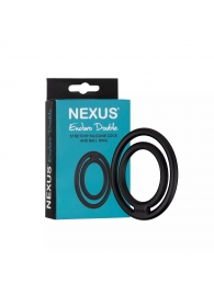 Черное двойное эрекционное кольцо Nexus Enduro Double - Nexus Range - в Москве купить с доставкой