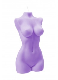 Фиолетовая интерьерная свеча в форме женского торса - 850 гр. - Pecado - купить с доставкой #SOTBIT_REGIONS_UF_V_REGION_NAME#