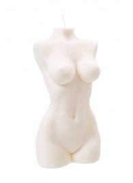 Белая интерьерная свеча в форме женского торса - 850 гр. - Pecado - купить с доставкой #SOTBIT_REGIONS_UF_V_REGION_NAME#