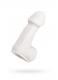 Белая свеча в форме пениса - 47 гр. - Pecado - купить с доставкой #SOTBIT_REGIONS_UF_V_REGION_NAME#