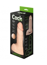 Телесный фаллоудлинитель с мошонкой Cock Next - 19 см. - LOVETOY (А-Полимер) - #SOTBIT_REGIONS_UF_V_REGION_NAME# купить с доставкой