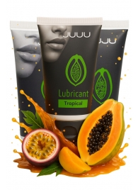 Набор из 3 съедобных лубрикантов JUJU со вкусом тропических фруктов - JuJu - купить с доставкой в Москве