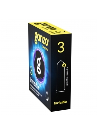 Супертонкие презервативы Ganzo Invisible - 3 шт. - Ganzo - купить с доставкой #SOTBIT_REGIONS_UF_V_REGION_NAME#