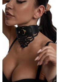 Фигурный чокер с узорами и золотистой фурнитурой - Crazy Handmade - купить с доставкой #SOTBIT_REGIONS_UF_V_REGION_NAME#
