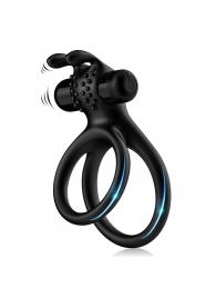 Черное эрекционное виброкольцо с подхватом мошонки Stay Hard - Boys of Toys - #SOTBIT_REGIONS_UF_V_REGION_NAME# купить с доставкой