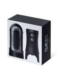 Набор Tenga Flip Zero Electronic Vibrotation: мастурбатор с вибрацией и устройство вращения - Tenga - в Москве купить с доставкой Набор Tenga Flip Zero Electronic Vibrotation: мастурбатор с вибрацией и устройство вращения - Tenga - в Москве купить с доставкой