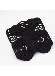 Фигурный набор для БДСМ-игр с узорами и золотистой фурнитурой - Crazy Handmade - купить с доставкой #SOTBIT_REGIONS_UF_V_REGION_NAME#